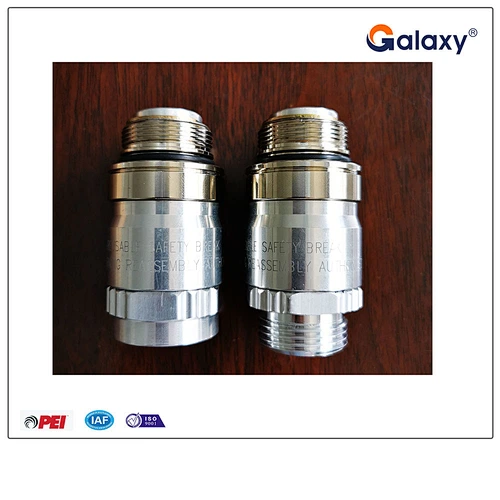 Reusable saftey breakaway valve